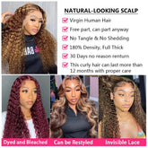 36 Inch Deep Wave P4/27 Highlight Ombre 13x6 13x4 HD Transparent Lace Front Wigs Curly Lace Frontal Wigs for Women Pre Plucked Khamik Shop Online
