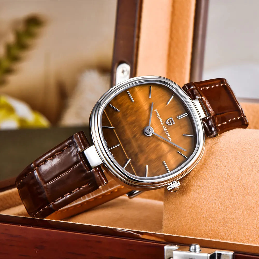 PAGANI DESIGN 2026 New Quartz Watch Top Brand Waterproof Watch Sapphire Glass Classic Leather 32mm Women Wristwatch Gift Watches Khamik Shop Online