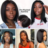 Short Bob Wigs Human Hair 13x6 Bone Straight HD Lace Front Wig 4x4 5x5 Lace Closure Wig Human Hair Wigs For Woman Natural Hair Khamik Shop Online