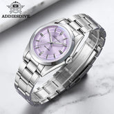 ADDIESDIVE Luxury Men Quartz Watch 36mm Super Luminous Bubble Mirror Glass Waterproof Watches For Man Stainless Steel Watch Male Khamik Shop Online