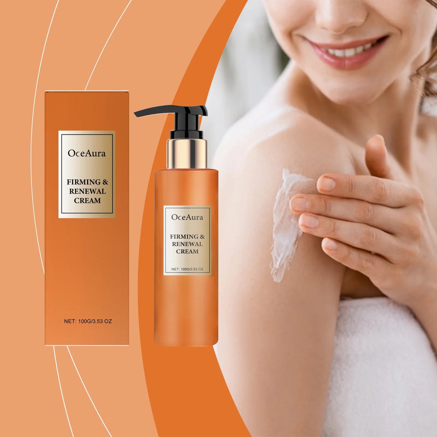 OceAura Firming Body Cream Moisturizing and Nourishing Skin Shine Elastic Moisturizing and Refreshing Moisturizing Care Khamik Shop Online