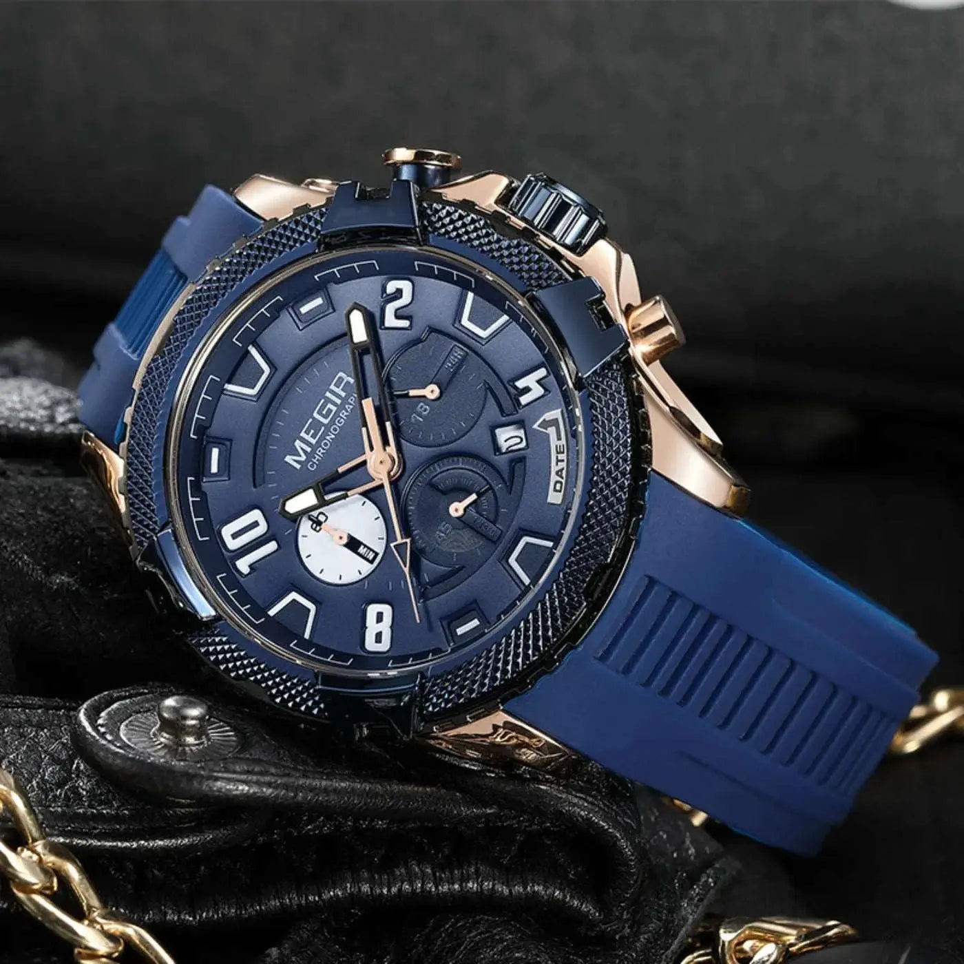 MEGIR 48MM Dial Chronograph Men&