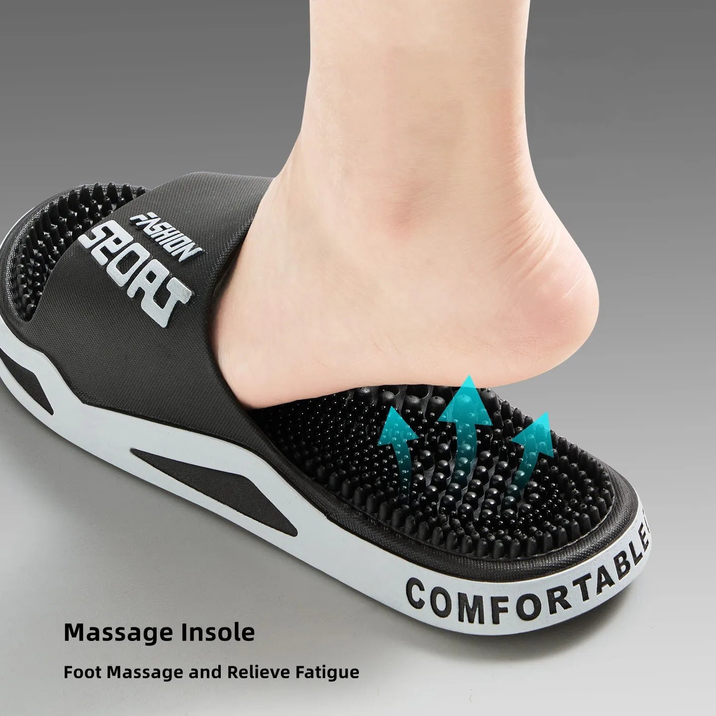 New Men Slippers Massage Slipper Summer Flats Fashion Flip Flops Outdoor Sandals Women Slides Non-Slip Couples Casual Home Shoes Khamik Shop Online