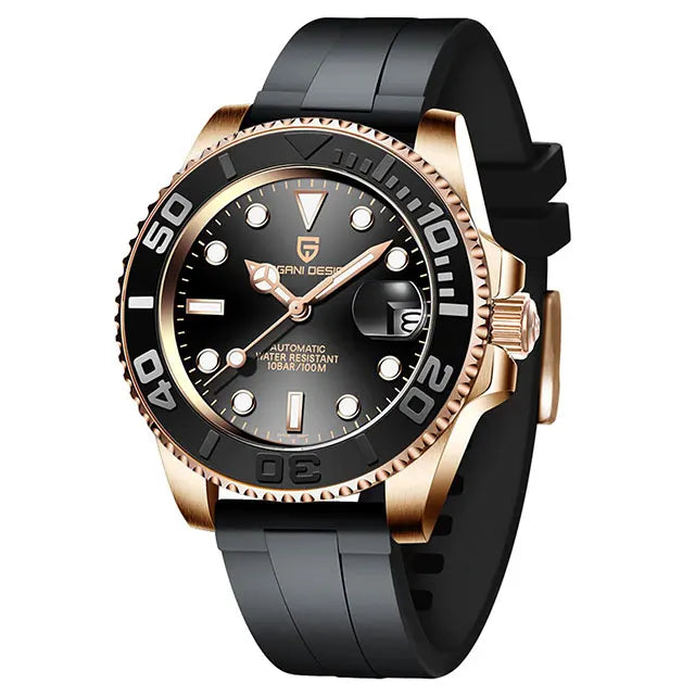 PAGANI DESIGN New Automatic Mens Watch Sapphire Glass 40mm Mechanical Watch Stainless Steel 100M Waterproof Clock Watch Men Gift Khamik Shop Online