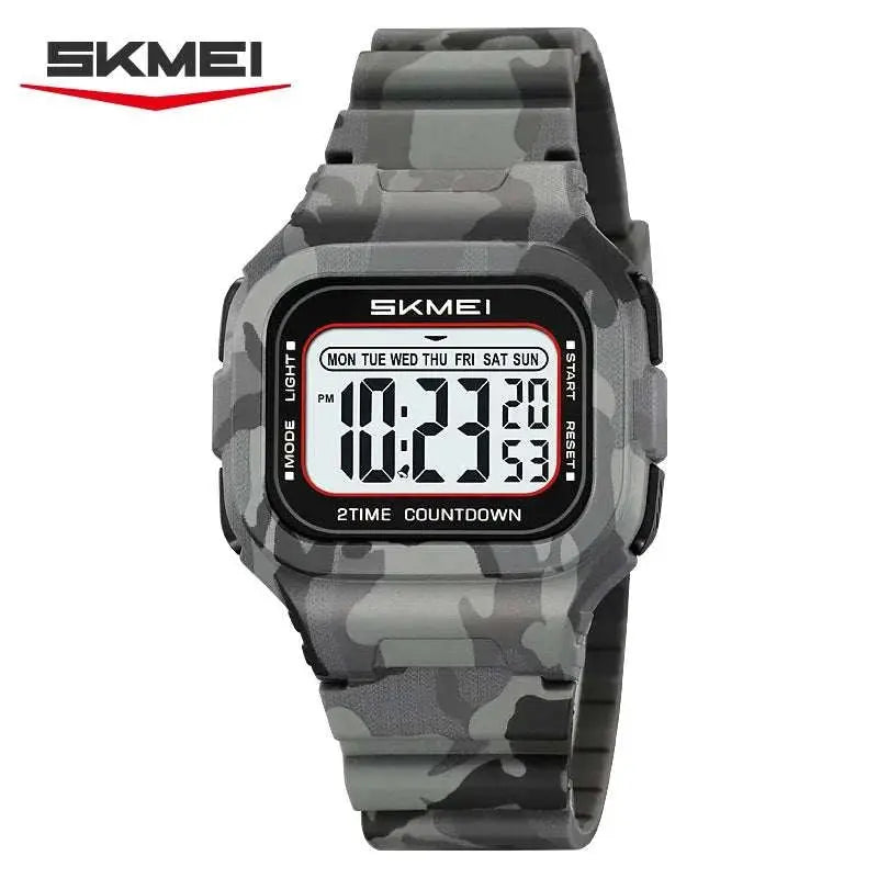 SKMEI 2343 Military Digital Watch Sports Shockproof Waterproof Multi Functional Men&