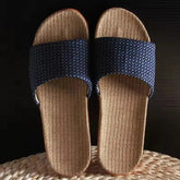 Mntrerm 2023 New Style Home Sandals Indoor Non-Slip Linen Slippers Men&