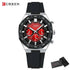 CURREN Fashion Casual Men Sports Watch Chronograph Silicone Belt Auto Date Dial Quartz Wristwatch Male Reloj Relogio Masculino Khamik Shop Online
