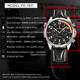PAGANI DESIGN Classic Leather Men Watch Japan VK64 Movement Quartz Wristwatch Top Brand Sports Waterproof Watches for Men&
