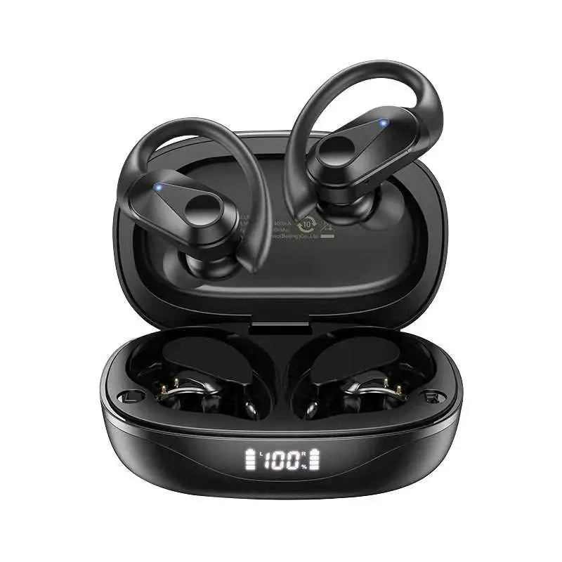 Choice AOC Sports Headset Wireless Bluetooth 6.0 Earphones Waterproof LED Battery Display Gaming Low Latency Headphones LP75 Khamik Shop Online