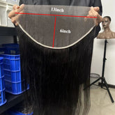 Human Hair 13x6 Lace Frontal Pre Plucked with Baby Hair 150% Density 10-22&