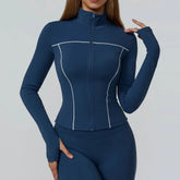 Yoga Clothes Women Sport Jacket Running Long Sleeve Shirt Sports Jackets Top Workout Coat Gym Training Clothing Workout Yoga Top Khamik Shop Online
