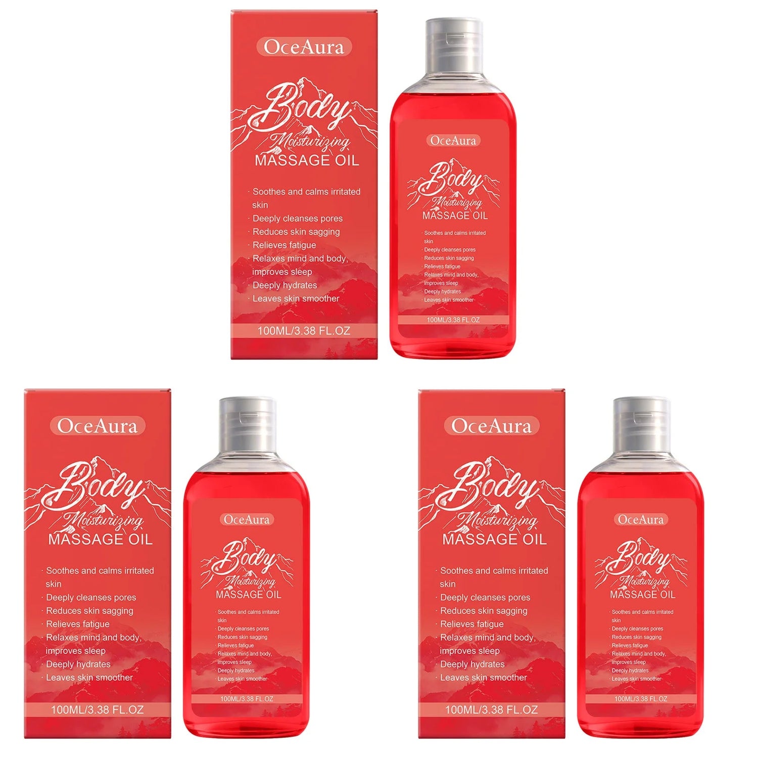 OceAura Collagen Body Oil Relax Muscles Anti Sagging Firm Skin Elasticity Boost Relieves Fatigue Moisturizing Body Massage Oil Khamik Shop Online