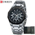 CURREN Men Luxury Brand Military Sport Mens Watches Full Steel Quartz Clock Men&