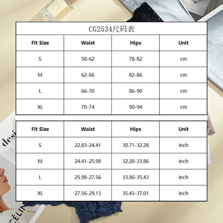 5PCS/SET Women Sexy Lace Panties Low Waist Bow Underwear Lace Trim Breathable Alluring Boxer Briefs MultiColor Pack Lingerie New Khamik Shop Online