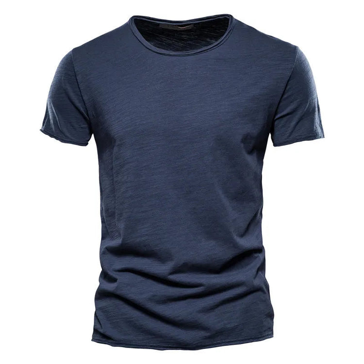 100% Cotton Men T-shirt Casual Soft Fitness Summer Thin T-shirts Men&