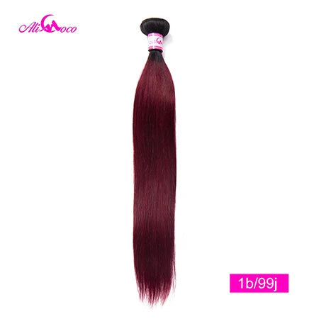 Ali Coco Brazilian Straight Hair 1/3/4 Bundles "8-30" inch  