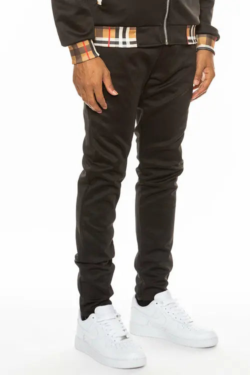 Checkered Detail Track Pant Lime Milo