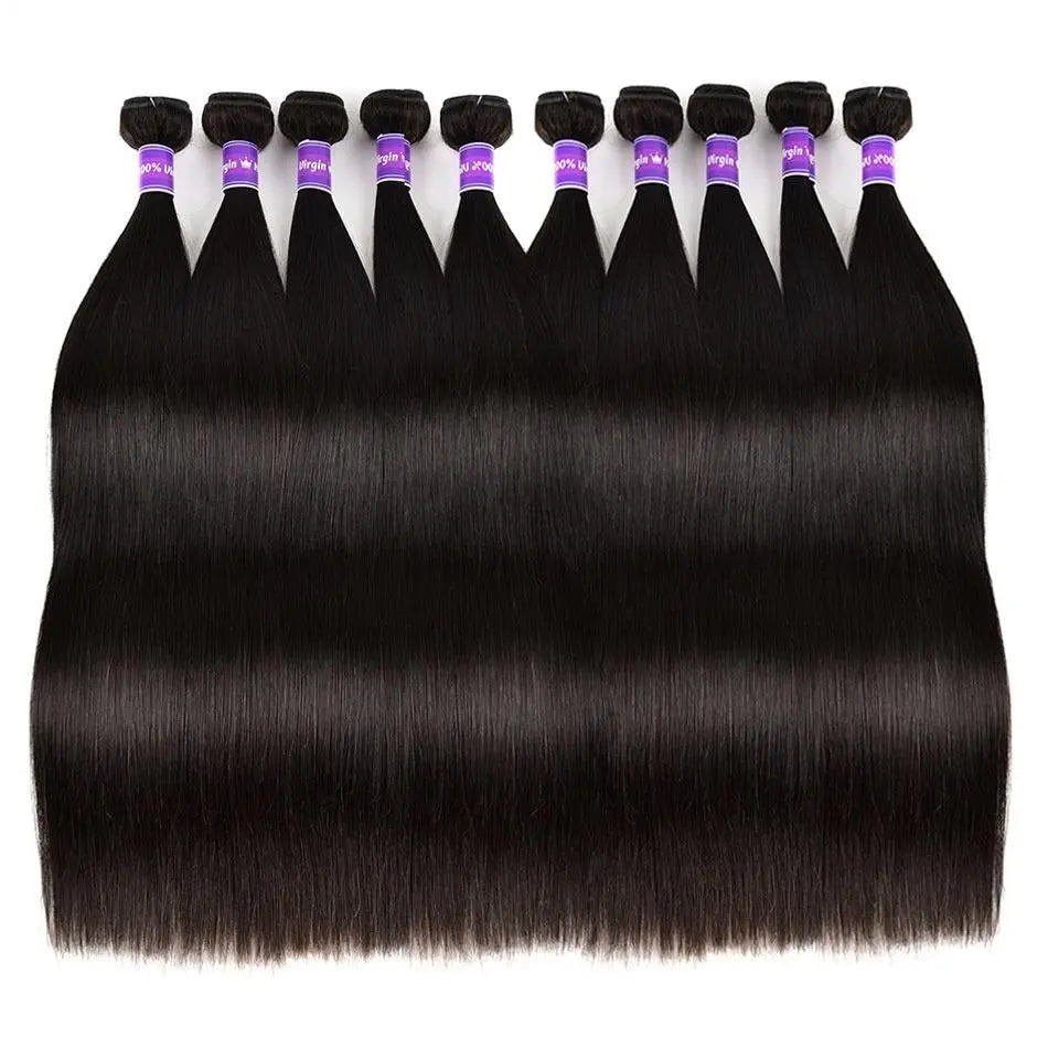Wholesale 5/6/10/12 Bundles Brazilian Straight Hair 10A Grade Human Ha Cerise Alfie
