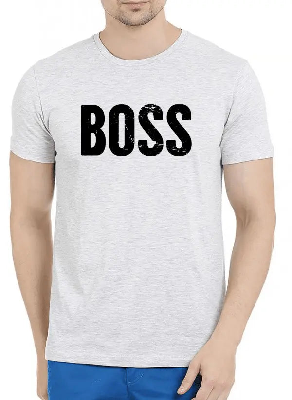 Boss Half Sleeves Melange T-shirt Scorpius