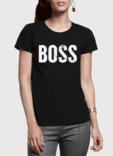 Boss Half Sleeves Women T-shirt Scorpius
