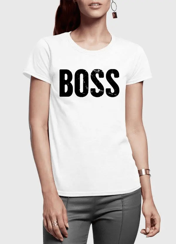 Boss Half Sleeves Women T-shirt Scorpius