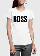 Boss Half Sleeves Women T-shirt Scorpius