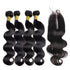 BeuMax 10A Grade 3/4 Body Wave Bundles with 2x6 Closure Brazilian Hair Cerise Alfie