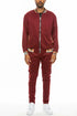 Checkered Detail Track Jacket Set Lime Milo