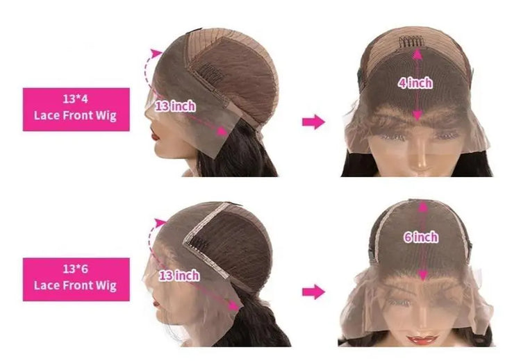 BeuMax Brazilian 13x4 Natural Wave Lace Front Human Hair Wigs Cerise Alfie