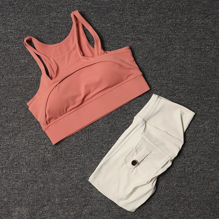 Fitness Shorts Yoga Sets Women&