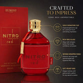 Dumont Nitro Red Pour Homme Eau de Parfum for Men, 3.4 Fl Oz / 100ml, Bold Masculine Fragrance Spray with Red Bottle and Gift Box for Daily Wear, Date Night and Special Occasions Khamik Shop Online