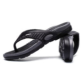 Massage Flip Flops for Men Summer Breathable Beach Shoes Sandals Men Luxury Flip Flops Breathable Plus Big Size Men Slippers 46 Khamik Shop Online
