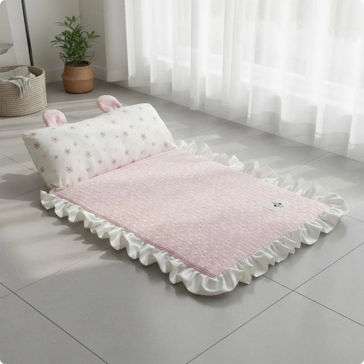 Dog Cooling Mat Cute Ear Pillow Feline Cooling Mat Summer Pet Cushion Soft Breathable for Small Dogs, Hot Weather Khamik Shop Online