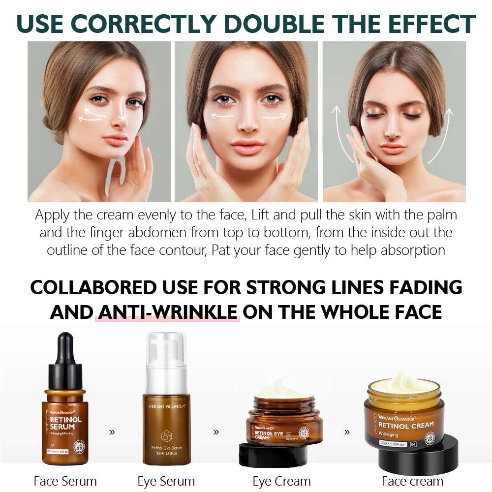 Retinol Facial Cream Anti-aging Removal Wrinkle Fine Lines Repair Skin Barrier Whitening Brightening Moisturizing Face Cream Khamik Shop Online