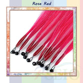 RESIO Color  8D Tip Hair Extensions 100% Real Human Hair Microbeads Extensions Color Purple Blue Pink Gray 18-20inch 0.5g/Strand Khamik Shop Online