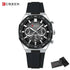 CURREN Fashion Casual Men Sports Watch Chronograph Silicone Belt Auto Date Dial Quartz Wristwatch Male Reloj Relogio Masculino Khamik Shop Online
