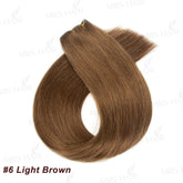 Invisible Long Tape PU Weft Human Hair Bundles Real Natural Hair Seamless & No-Glue Injected Tape In Hair Extensions Thick Ends Khamik Shop Online