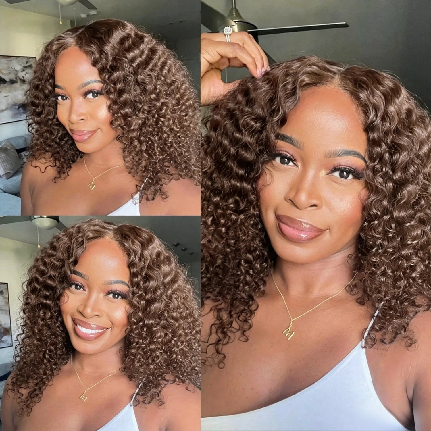 Wet And Wavy Lace Frontal Wig Short Bob Wig Pre Plucked 