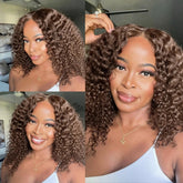 Wet And Wavy Lace Frontal Wig Short Bob Wig Pre Plucked 