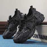Height Increasing Normal Leather Boots Luxury Woven Shoes Basketball Men&
