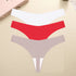 3PCS/SET Sexy G-String Underwear Female T-back Intimates Lingerie Seamless Low Waist Underpants 10 Color Lady Bikini Panty XS-XL Khamik Shop Online