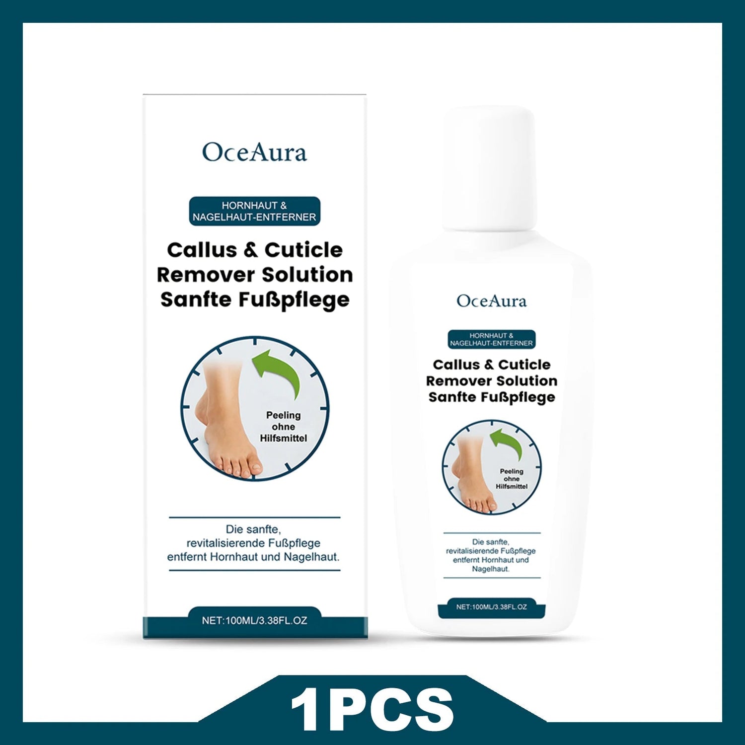 OCEAURA 100ml Foot Cuticles Remover Solution No Tools Required Gentle Non-irritating Removes Foot Cuticles Callus Restore Smooth Khamik Shop Online