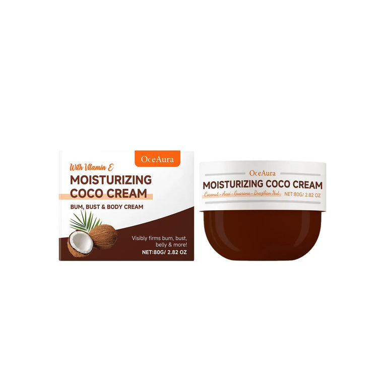 OCEAURA Coconut Oil Body Moisturizing Cream Relieve Dryness Enhance Elasticity Firm Skin Improve Dullness Coconut Oil Care Cream Khamik Shop Online