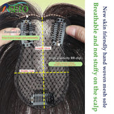 RSEIO Hair Toppers 7x11cm Women Topper Hair Natural Hair Wig 100% Human Hair Clip In Hair Extension For Women Khamik Shop Online