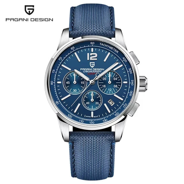 PAGANI DESIGN New Mens Watch 41mm Chronograph 100M Waterproof Wristwatch Top Brand VK63 Quartz Watches for Men Gift Reloj Hombre Khamik Shop Online
