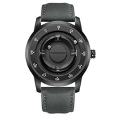 FOXBOX Magnetic Driven Watch Fashion Waterproof Quartz Wristwatch Rolling Steel Ball Pointer Sports Watches Military Clock+Box Khamik Shop Online