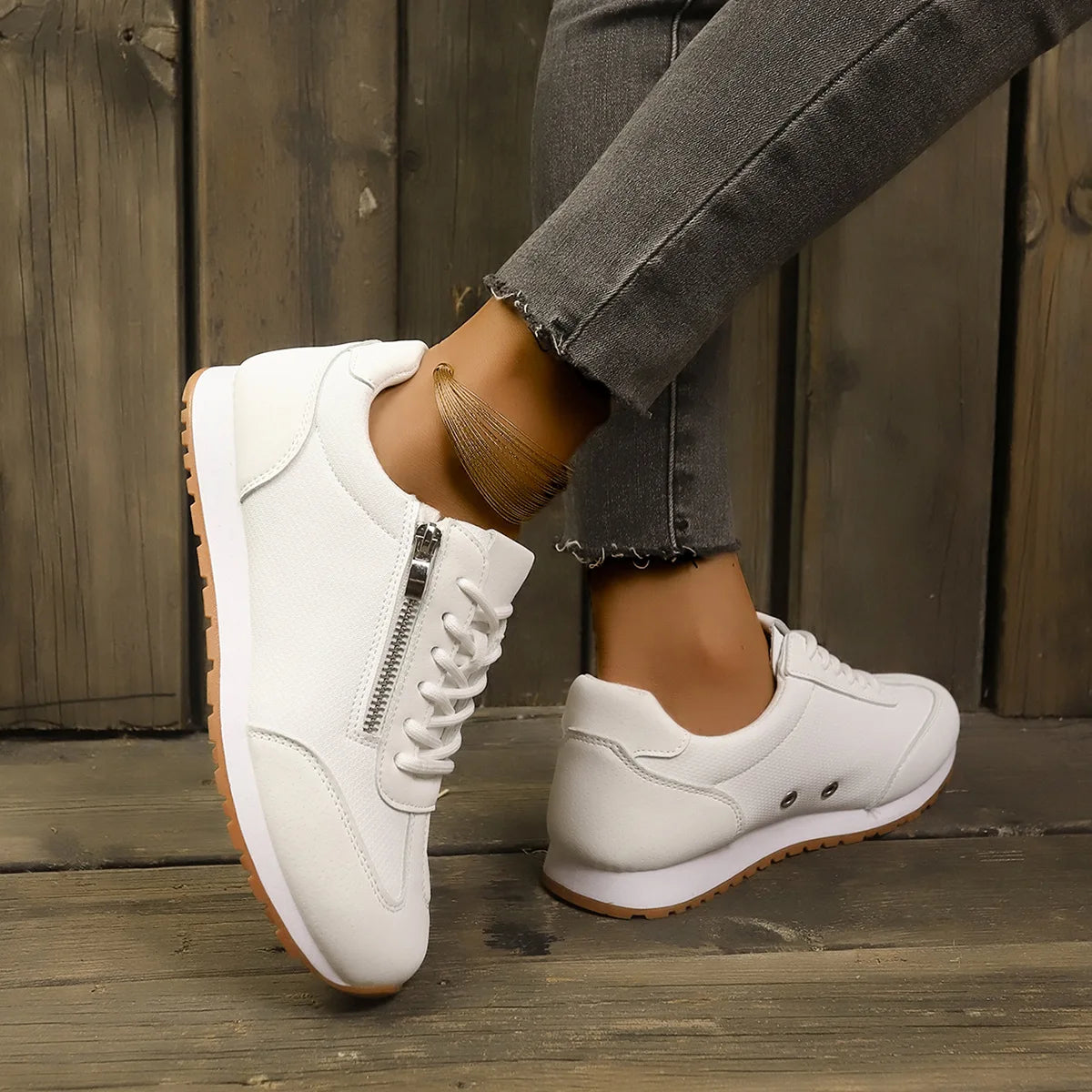 Women Sneakers Lightweight Leather Casual Shoes Forrest Gump Shoes Comfort Sport Running Shoes Lace Up Vulcanized Footwear Tenis Khamik Shop Online