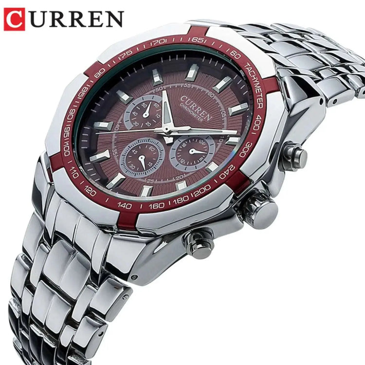 CURREN Men Luxury Brand Military Sport Mens Watches Full Steel Quartz Clock Men&