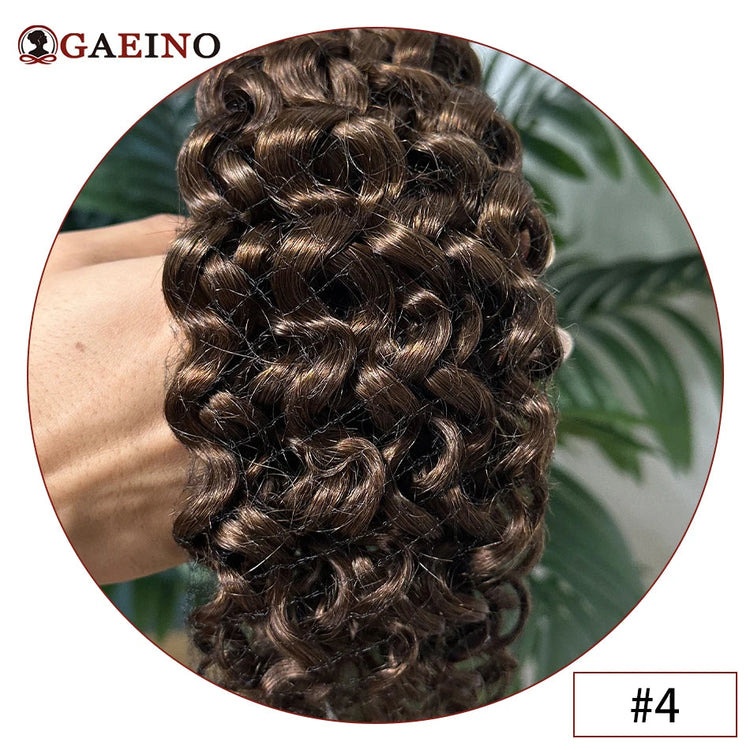Water Wave Tape in Human Hair Extension Brazilian Hair Skin Weft Tape in Curly Human Hair 20 Pcs/Set Black Brown Blonde Color Khamik Shop Online