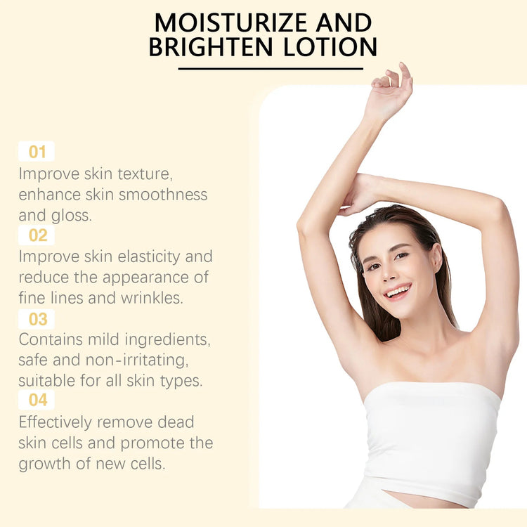 OceAura Vitamin C Brightening Body Lotion Deep Moisturizing Dullness Improving Gentle Exfoliating Even Tone Skin Care Cream 100g Khamik Shop Online